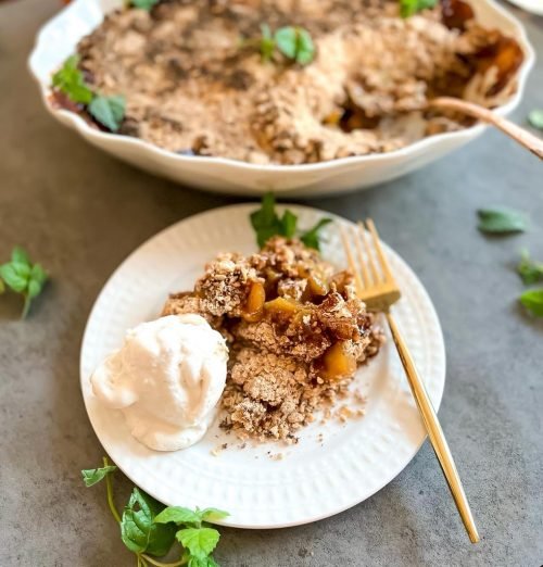 Bourbon Maple Apple Crisp