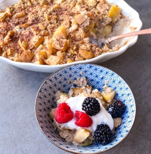 Apple crisp oatmeal 