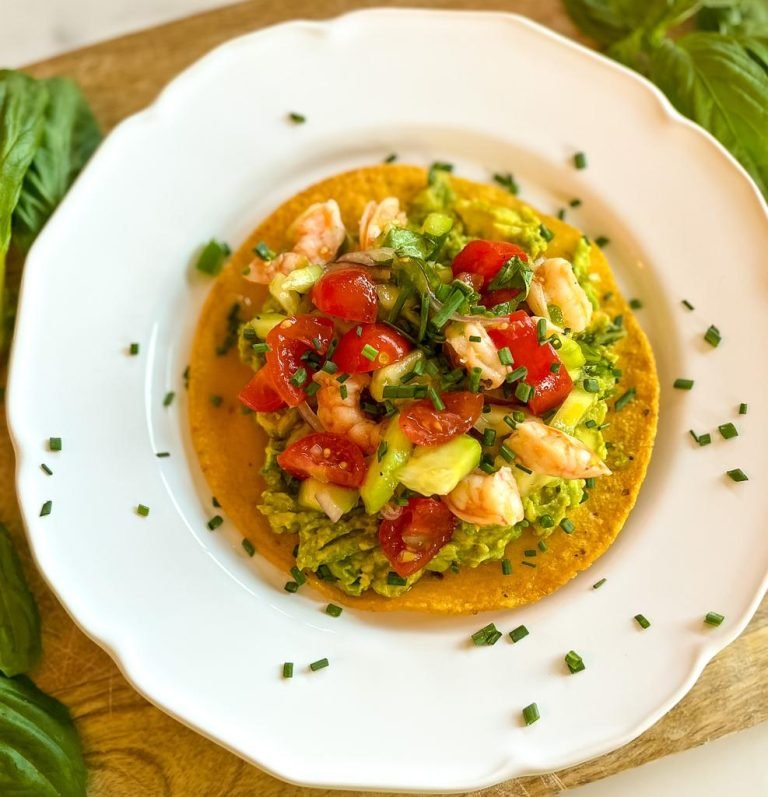 Shrimp Ceviche Tostada