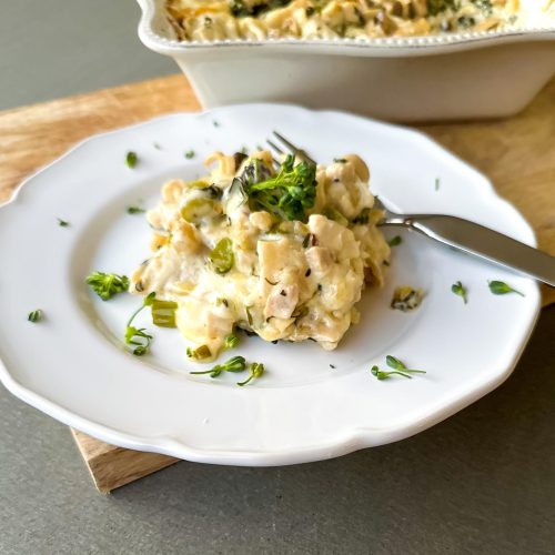 Chicken and Broccoli Lasagna with Creamy White Sauce