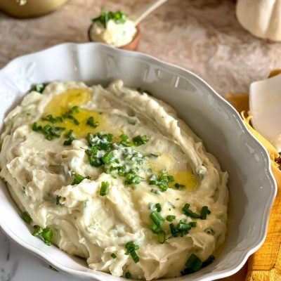 Garlic and Rosemary Infused Mashed Potatoes